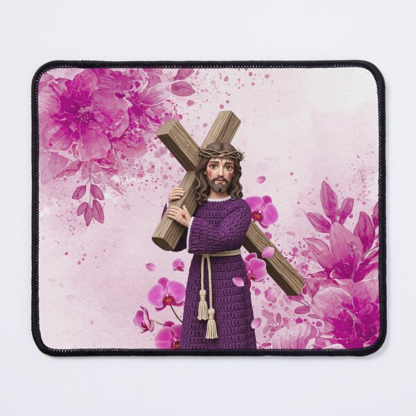 Item preview, The Nazarene: Path of Faith and Grace | Devotional Art with Flowers designed and sold by keythxctrs.