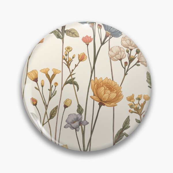 Item preview, Spring Flowers Long Stems Pattern designed and sold by burbankdesigns.