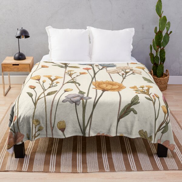 Aperçu de l'œuvre Motif de fleurs printanières à longues tiges créée et vendue par burbankdesigns.