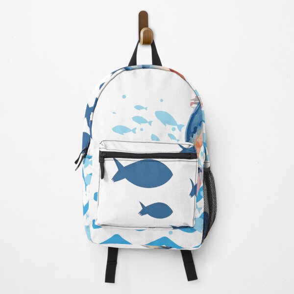 Item preview, Jumping Fish Ocean Illustration – Blue Sea Life Design designed and sold by ElartedeNoel.