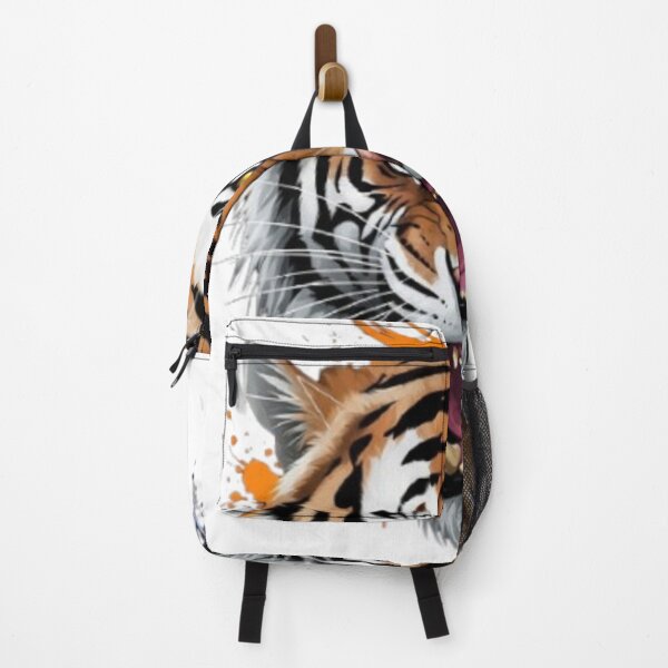 Item preview, Roaring Tiger Face Sticker – Wild Animal Street Art Design designed and sold by Mojbin.