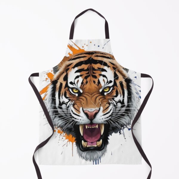 Item preview, Roaring Tiger Face Sticker – Wild Animal Street Art Design designed and sold by Mojbin.
