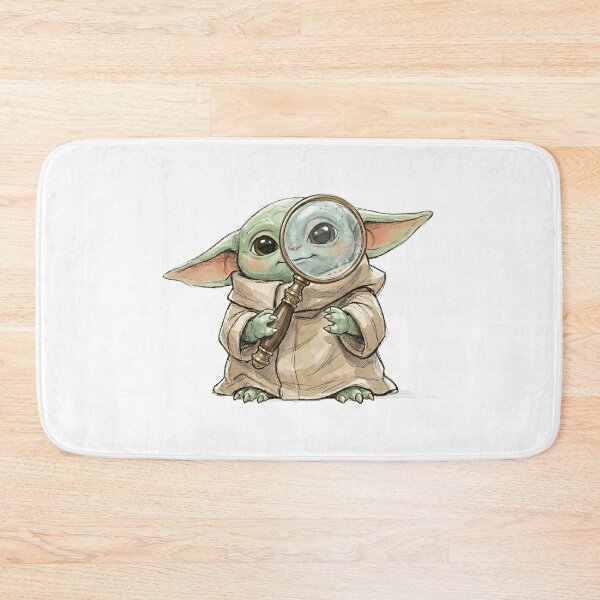 Item preview, BABY YODA WITH ANTIQUE MAGNIFYING GLASS designed and sold by LIS AND MELIVERSO.