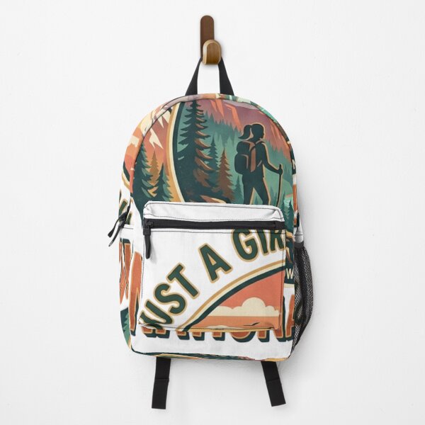 Item preview, Just A Girl Who Loves National Parks | Vintage Hiking Badge designed and sold by Wear Sculpt.