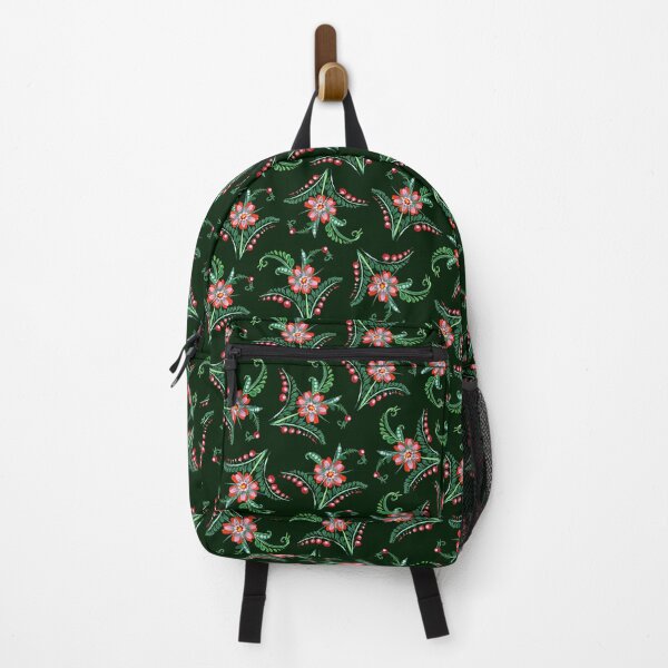 Item preview, Red flowers and berries, floral pattern, Petrykivka style designed and sold by Sunflower-7.