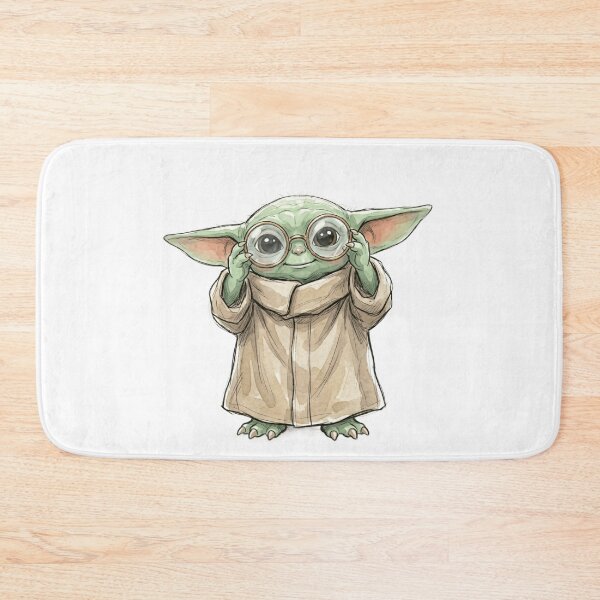 Item preview, BABY YODA WITH ROUND VINTAGE GLASSES designed and sold by LIS AND MELIVERSO.
