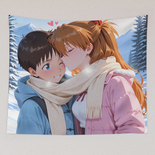Item preview, Asuka Langley Soryu Neon Genesis Evangelion Snow Kiss Blush Moment designed and sold by mildaclairmo.