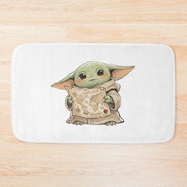 Item preview, BABY YODA WITH ANTIQUE MAP designed and sold by LIS AND MELIVERSO.
