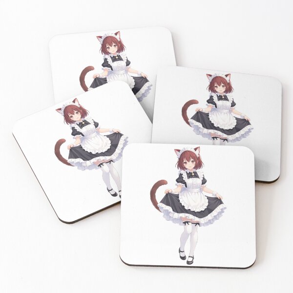 Item preview, anime cat girl maid designed and sold by lilypadblue.
