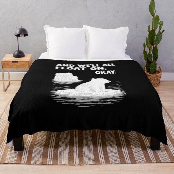 Item preview, Modest Mouse Polar Bear Ice Cap Art – “And We’ll All Float On, Okay” Indie Rock Lyric Minimalist Design designed and sold by Donsean22.