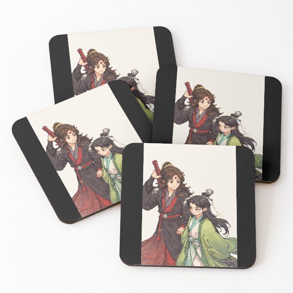 Item preview, shen qingqiu and luo binghe pixel art designed and sold by lilypadblue.
