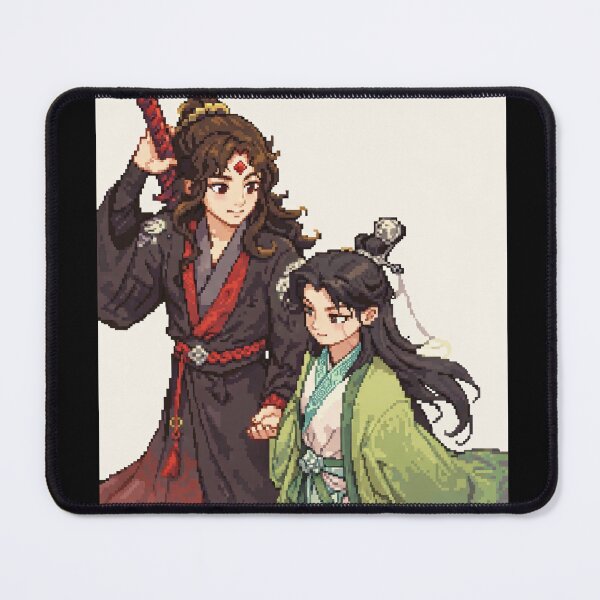 Item preview, shen qingqiu and luo binghe pixel art designed and sold by lilypadblue.