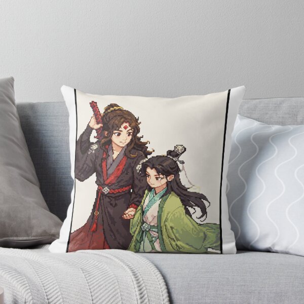 Item preview, shen qingqiu and luo binghe pixel art designed and sold by lilypadblue.