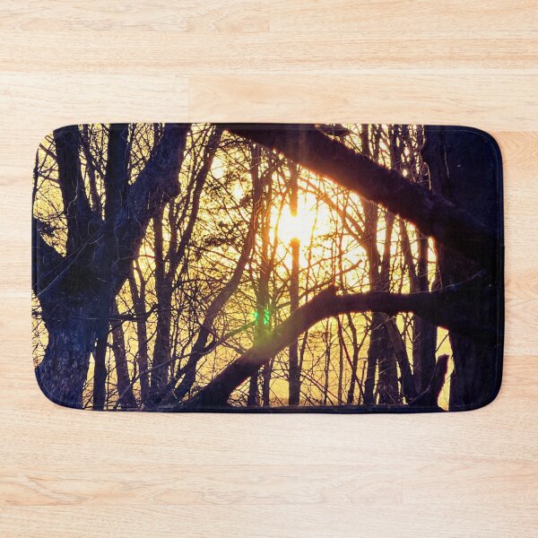 Item preview, Through the Branches – Forest Light at Sunset Nature Photography designed and sold by aadventures.