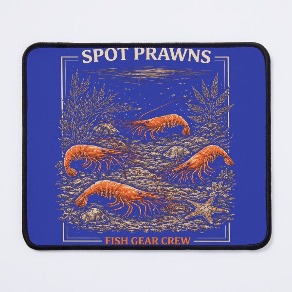 Item preview, Spot Prawns – West Coast Ocean Life | Fishing & Seafood Design designed and sold by Fish Gear Apparel.