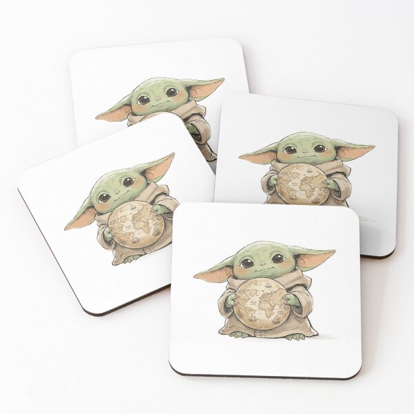 Item preview, BABY YODA WITH VINTAGE GLOBE designed and sold by LIS AND MELIVERSO.