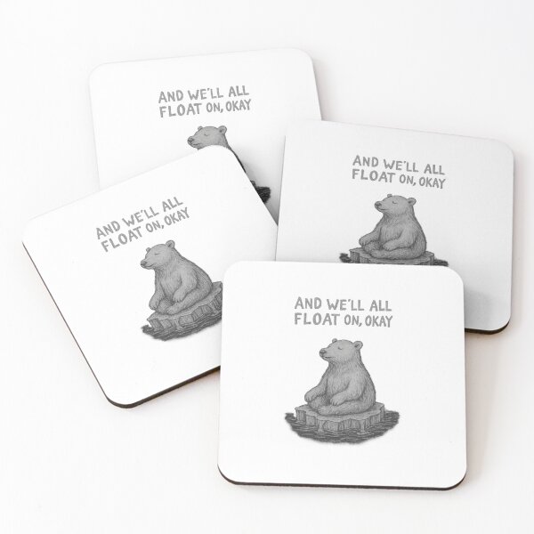 Item preview, Modest Mouse Polar Bear Ice Cap Art – “And We’ll All Float On, Okay” Indie Rock Lyrics designed and sold by Donsean22.