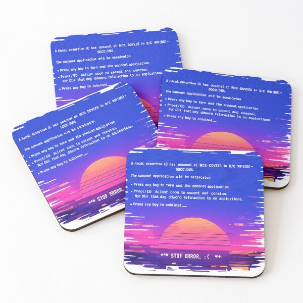 Item preview, Aesthetic Blue Screen Of Death 90s Windows Error Vaporwave designed and sold by Retro Mood Co.