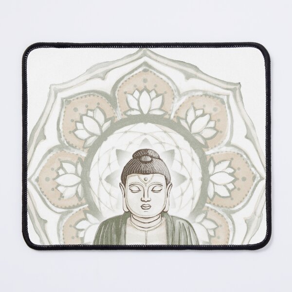 Item preview, Buddha Padma Watercolor - Sage Earth - Sage Fawn Dove Halo designed and sold by Irene Estelle.