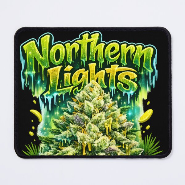 Item preview, Northern Lights Graffiti Classic Print | Pine Earth Strain Bud Typography | Legendary Indica Weed 420 Vintage Poster designed and sold by WAUZ.