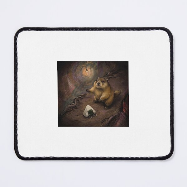 Item preview, Marmot and the Onigiri — Dark Fantasy Japanese Food Art designed and sold by AnotherMarmot.