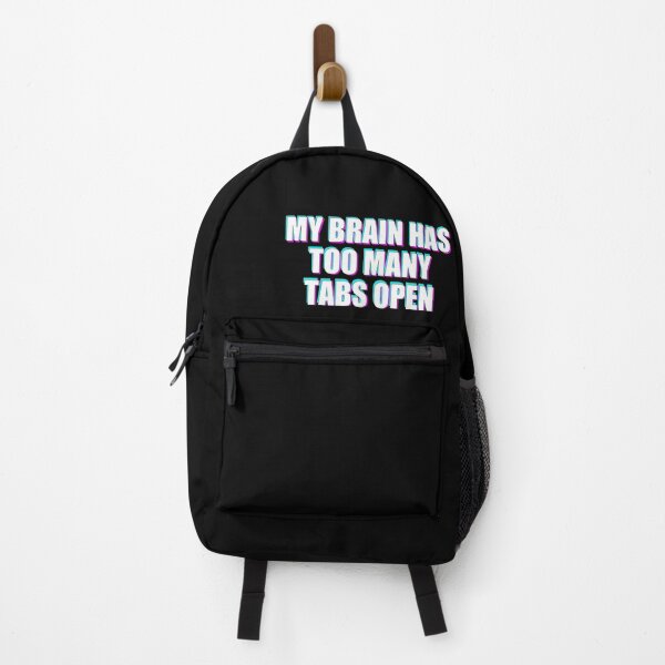 Item preview, My Brain Has Too Many Tabs Open - Cyberpunk Glitch Typography designed and sold by fraseslocas77.