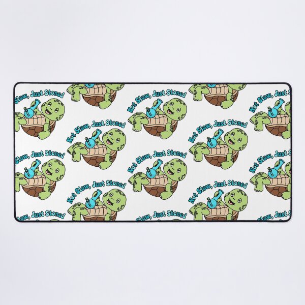 Item preview, Not Slow Just Stoned Funny Turtle Bong Sticker designed and sold by MycoMindsMedia.