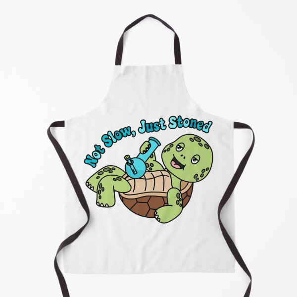 Item preview, Not Slow Just Stoned Funny Turtle Bong Sticker designed and sold by MycoMindsMedia.