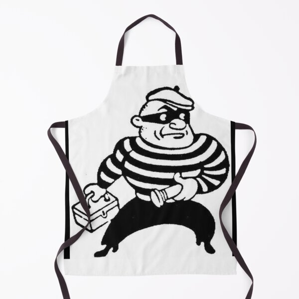 Item preview, Funny Cartoon Robber Graphic Tee | Vintage Black & White Thief Illustration | Streetwear Aesthetic Shirt designed and sold by EssentialsWear.