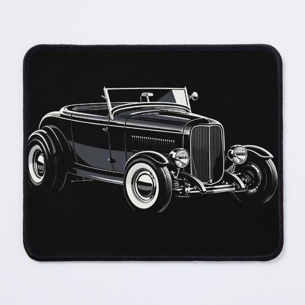 Item preview, Classic Ford Roadster Hot Rod – Vintage Black Custom Illustration designed and sold by Stinky Lincy's Apparel Company.