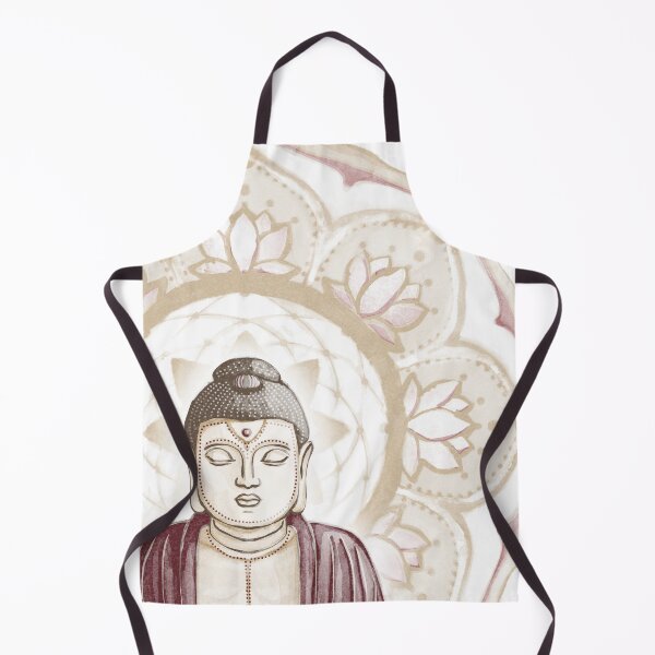 Item preview, Buddha Padma Watercolor - Wine Earth - Fawn Dove Ruby Halo designed and sold by Irene Estelle.