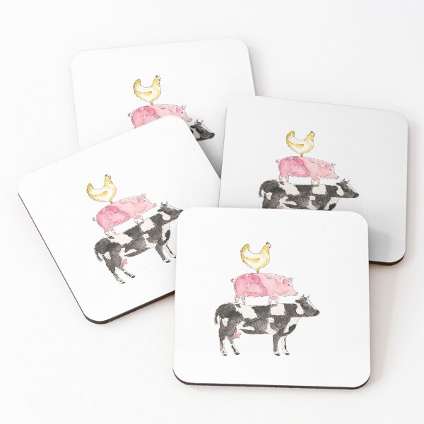 Item preview, Stacked farm animals designed and sold by carrinajh.