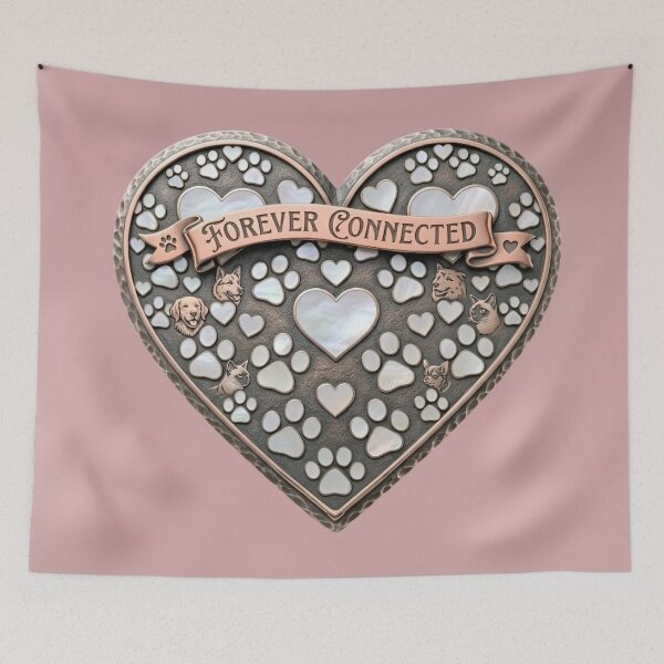 Item preview, Forever Connected Heart – Vintage Romantic Ornament designed and sold by Good Vibes .