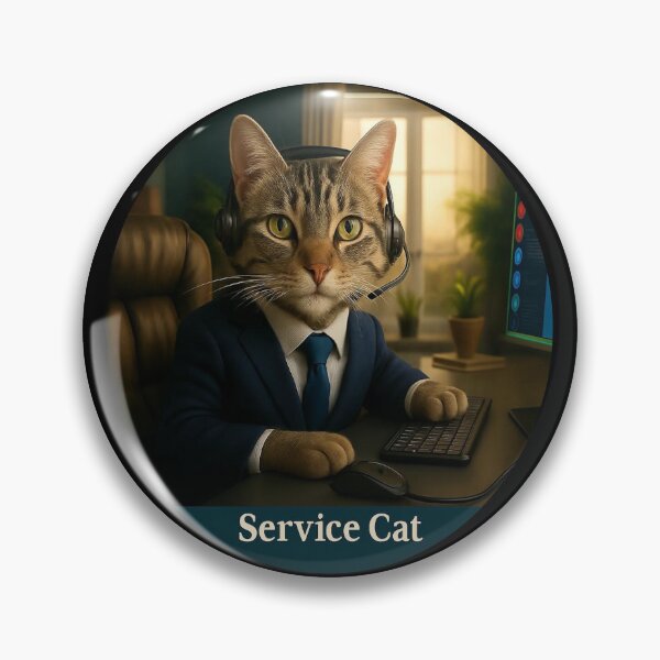 Item preview, Service Cat designed and sold by ElevateHigher.