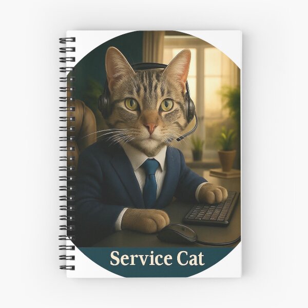 Item preview, Service Cat designed and sold by ElevateHigher.