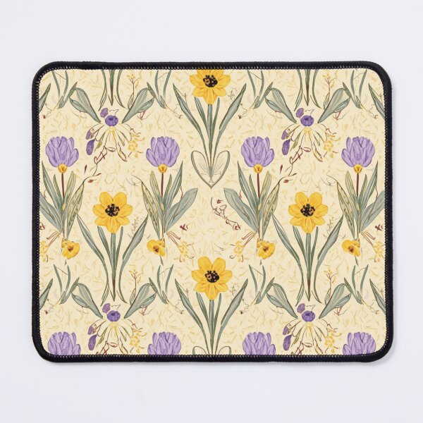 Item preview, Purple Crocus Yellow Daffodil Flower Pattern designed and sold by burbankdesigns.