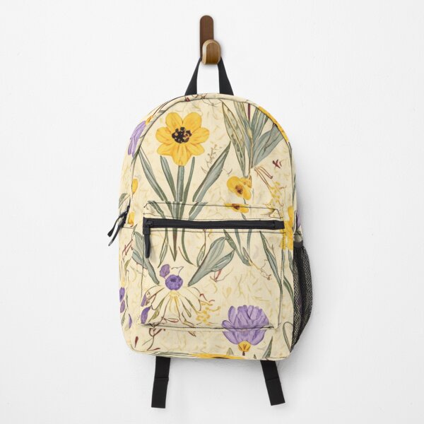 Item preview, Purple Crocus Yellow Daffodil Flower Pattern designed and sold by burbankdesigns.