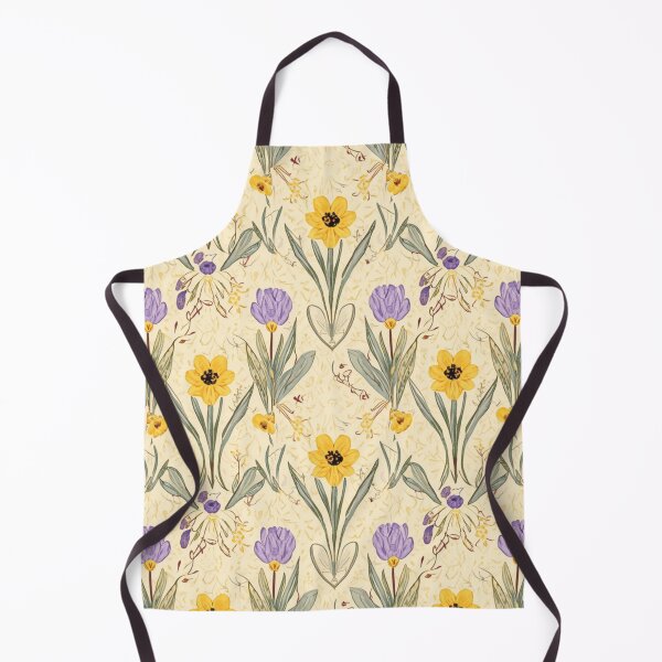 Item preview, Purple Crocus Yellow Daffodil Flower Pattern designed and sold by burbankdesigns.