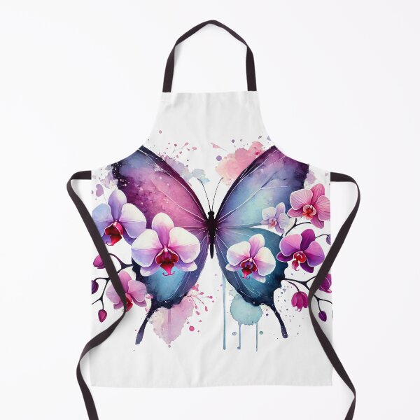 Item preview, Pink Blue Orchid Butterfly  Silhouette Wings Shapes Mania designed and sold by Shapes-Mania.
