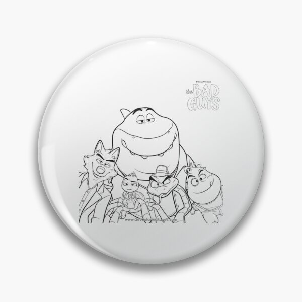 Item preview, “The Bad Guys Cartoon Coloring Page – Funny Animal Gang Illustration (Wolf, Snake, Shark, Piranha, Tarantula)” designed and sold by EssentialsWear.