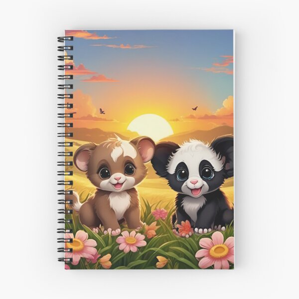 Item preview, Cute Cartoon Panda and Cub Sunset Friends designed and sold by CASASIS_MERCH.
