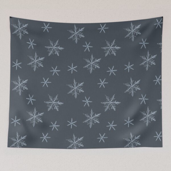 Item preview, Intricate Snowflakes on Dark Winter Background designed and sold by Arturo Daniel Garcia Palomo.