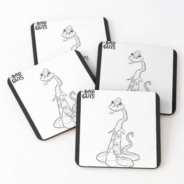 Item preview, Copy of “The Bad Guys Cartoon Coloring Page – Funny Animal Gang Illustration -Snake designed and sold by EssentialsWear.
