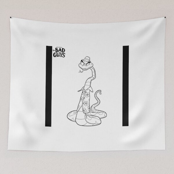 Item preview, Copy of “The Bad Guys Cartoon Coloring Page – Funny Animal Gang Illustration -Snake designed and sold by EssentialsWear.