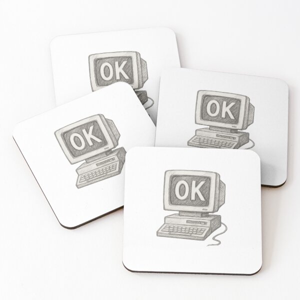 Item preview, Radiohead OK Computer Inspired 90s PC Sketch – Black & White Retro Minimalist Design designed and sold by Donsean22.