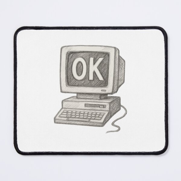 Item preview, Radiohead OK Computer Inspired 90s PC Sketch – Black & White Retro Minimalist Design designed and sold by Donsean22.