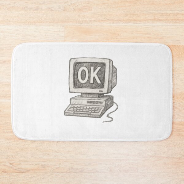 Item preview, Radiohead OK Computer Inspired 90s PC Sketch – Black & White Retro Minimalist Design designed and sold by Donsean22.