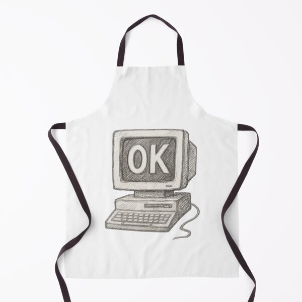 Item preview, Radiohead OK Computer Inspired 90s PC Sketch – Black & White Retro Minimalist Design designed and sold by Donsean22.