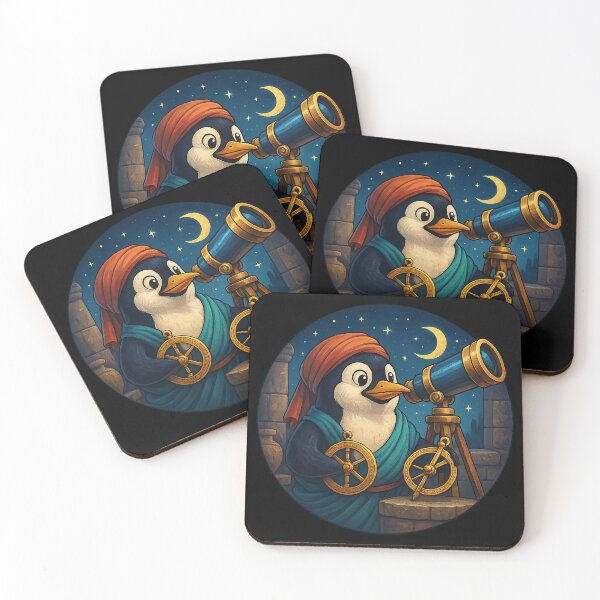 Item preview, Astronomer Penguin designed and sold by Fort Galaxy.