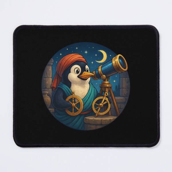 Item preview, Astronomer Penguin designed and sold by Fort Galaxy.